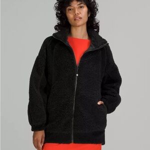 Lululemon long textured fleece jacket